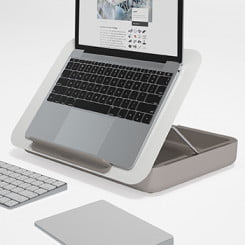 Bento ergonomic desk set and laptop stand