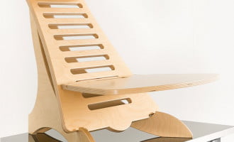 Eiger Pro Wooden Standing Desk without anything on it