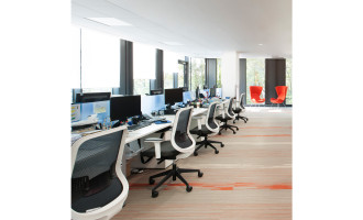 Hot desking office set up