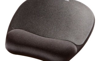 Memory Foam Wrist Rest and Mousepad Black