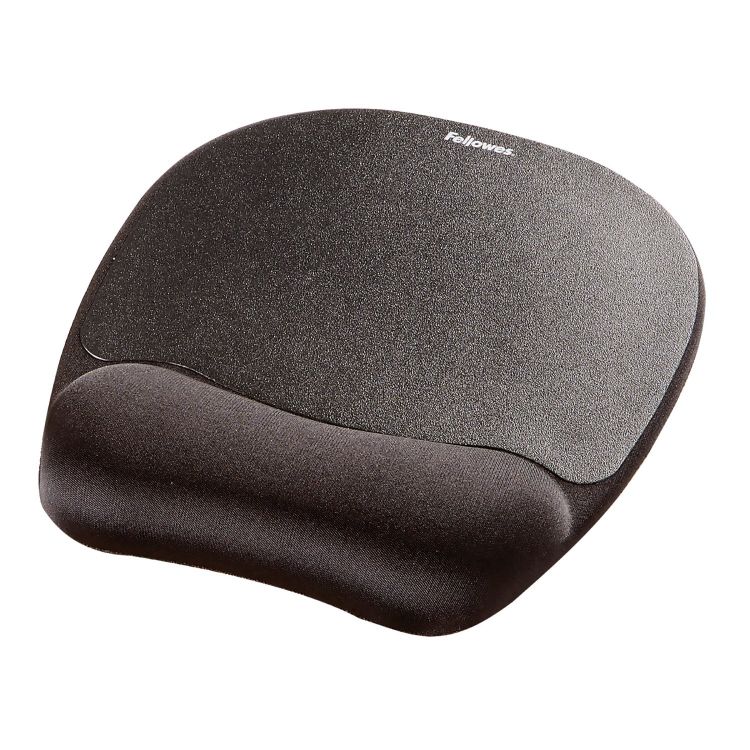 Memory Foam Wrist Rest and Mousepad Black